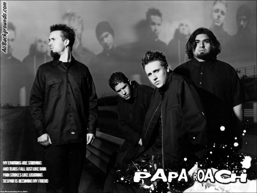 Papa Roach Background Myspace