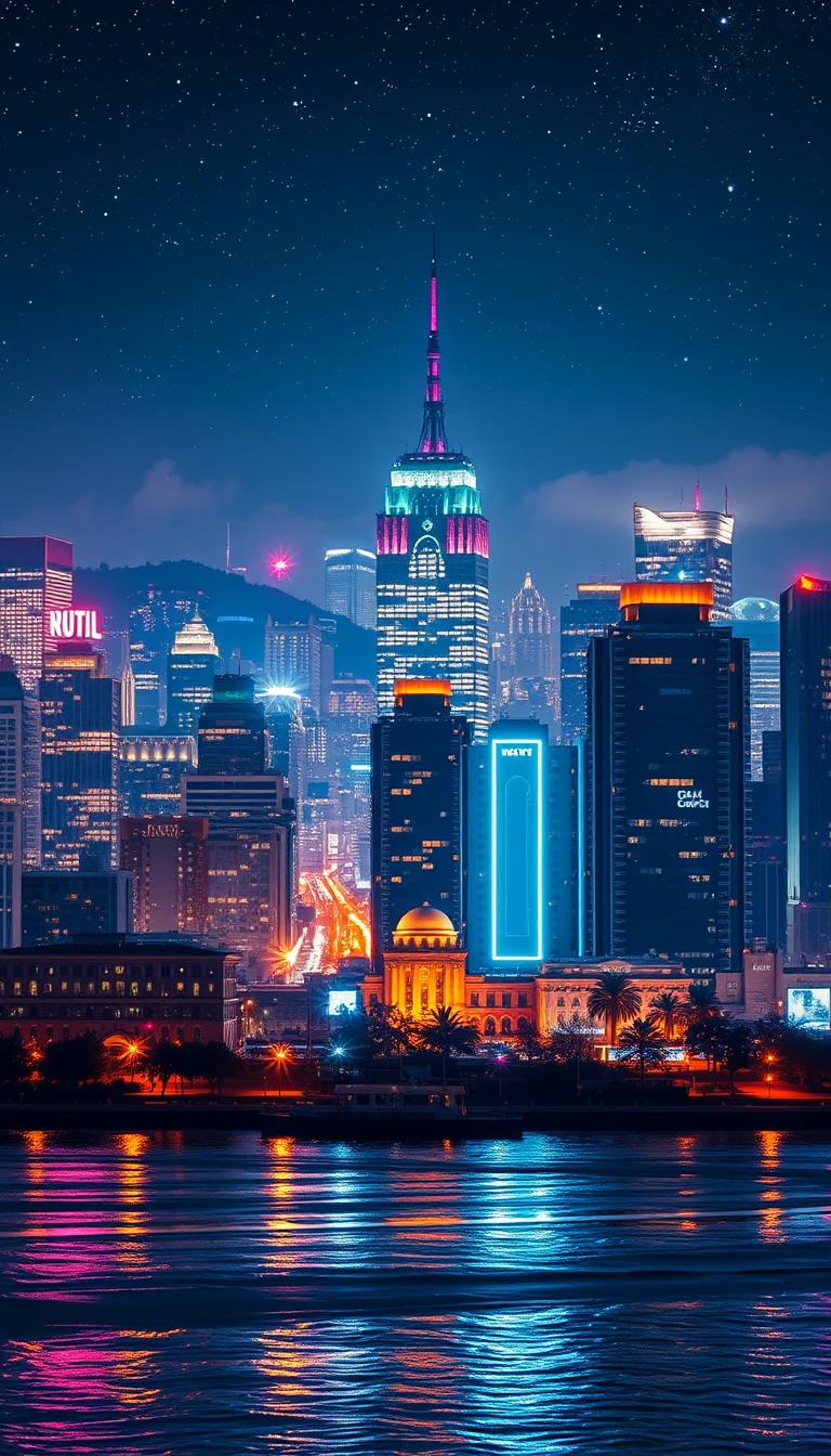 City Lights Background Wallpaper