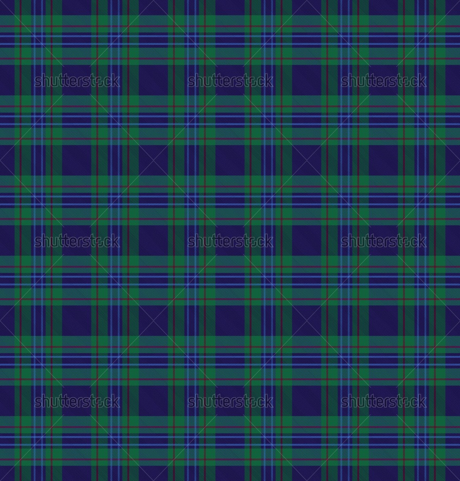 Blue and green plaid tartan seamless pattern background royalty free