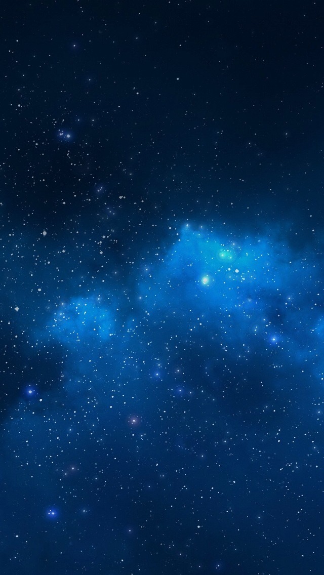 Blue Starry Night Sky Wallpaper iPhone