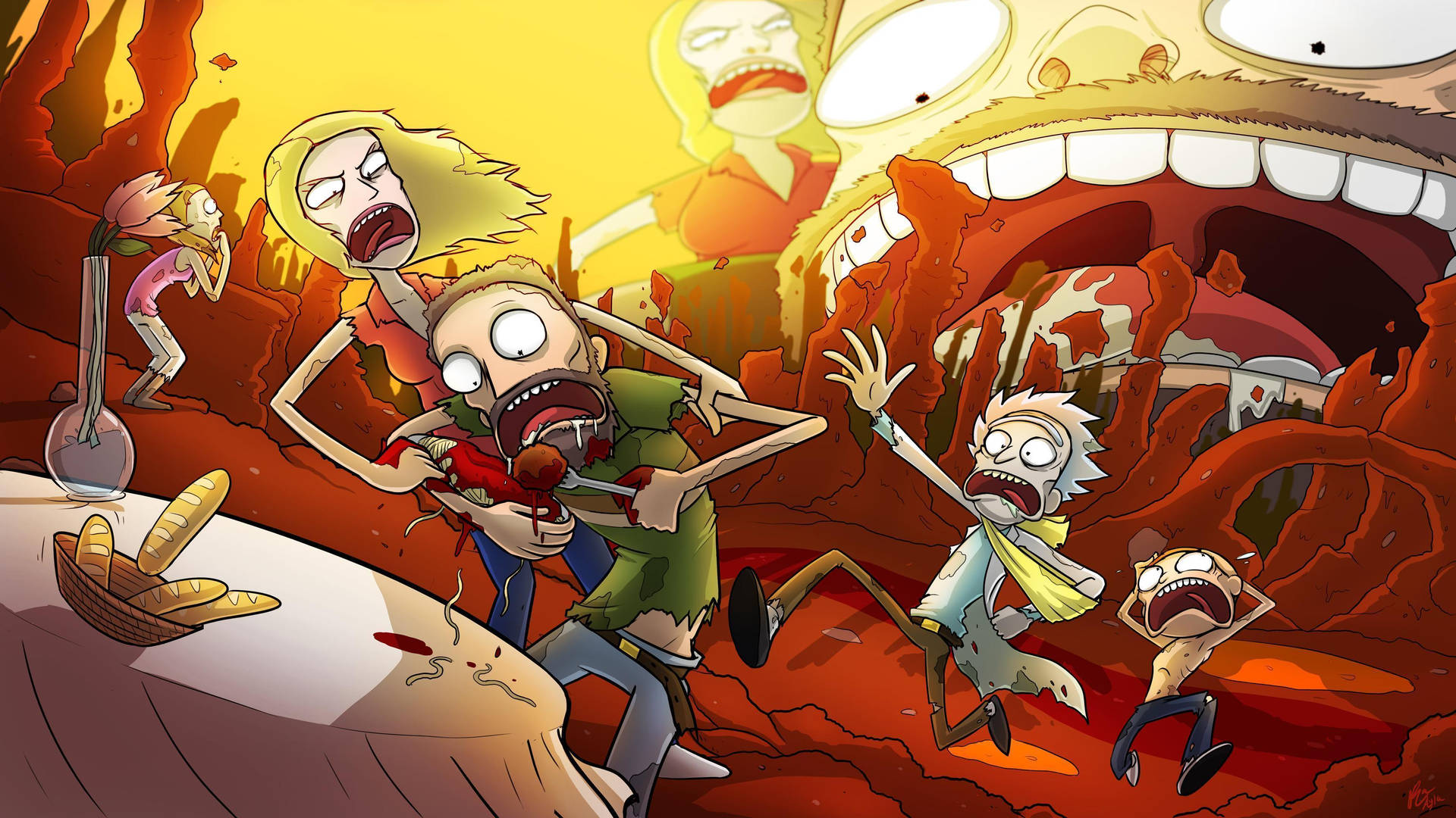 Rick And Morty Stoner Wallpaper