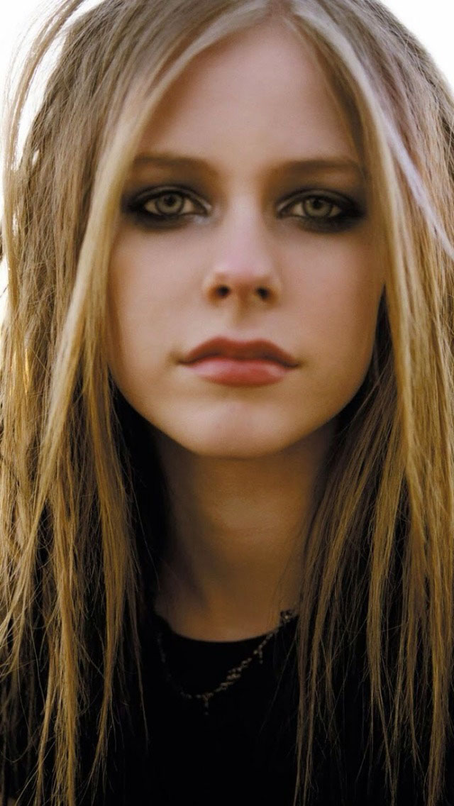 Avril Lavigne Long Hair Wallpaper   Free iPhone Wallpapers