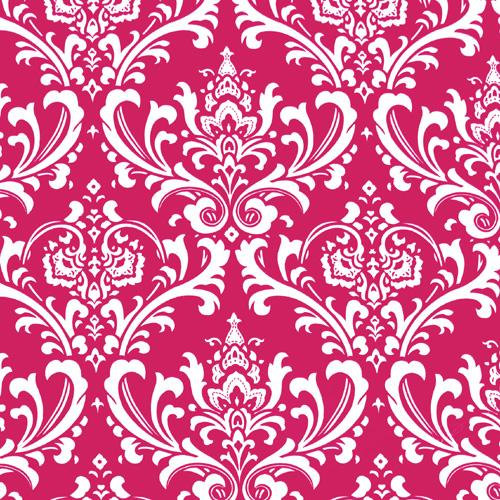 Damask Curtain Panels Fuchsia Hot Pink And White Drapery Window