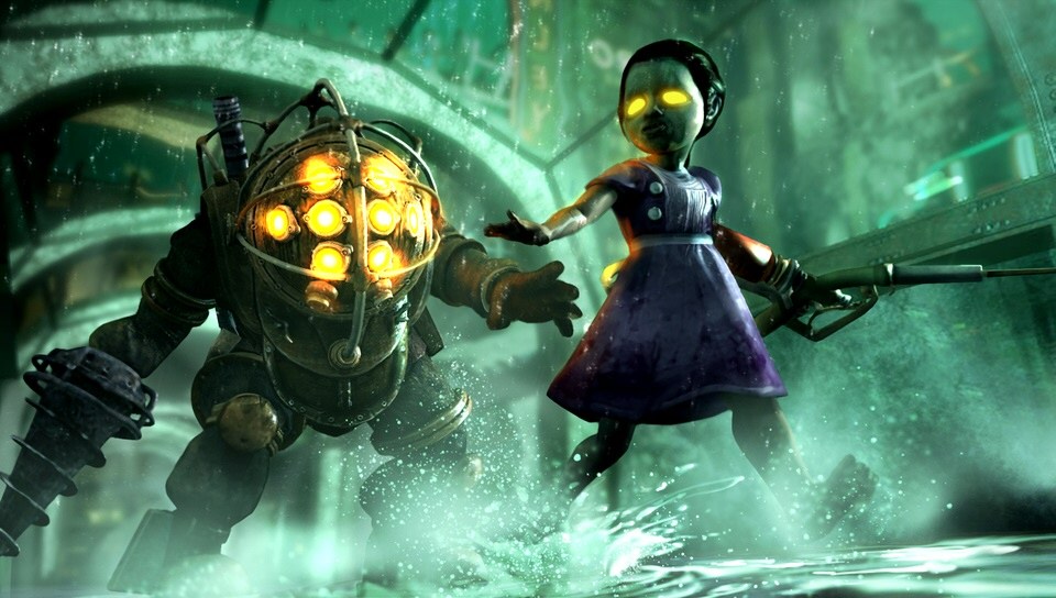 Bioshock Big Daddy And Little Sister Psvita Wall By Bella Brownies On