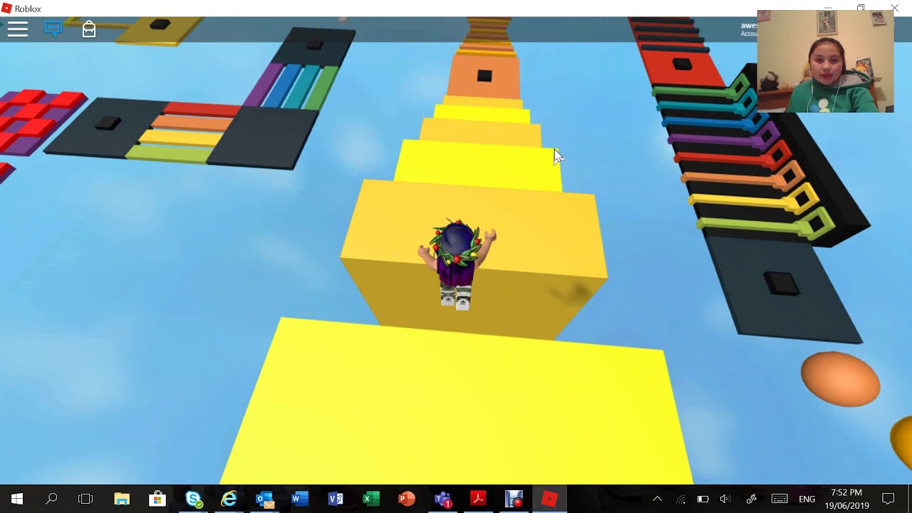 Me Playing Roblox Parkour Obby Soz For The Background Noises