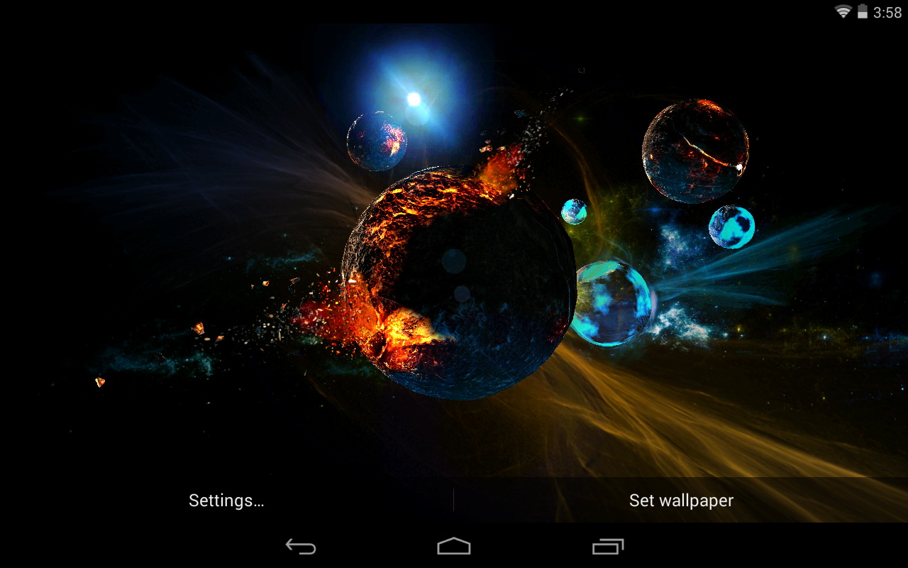 Deep Space 3d Pro Live Wallpaper For Android Auto Design