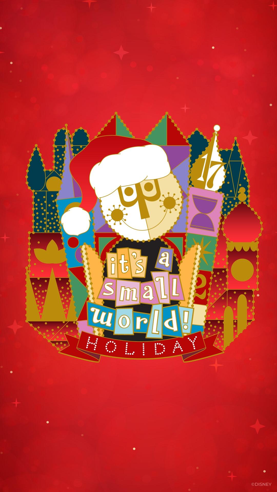 Disney Parks It S A Small World Christmas Wallpaper