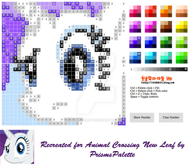 Rarity Animal Crossing New Leaf Pattern By Prismspalette
