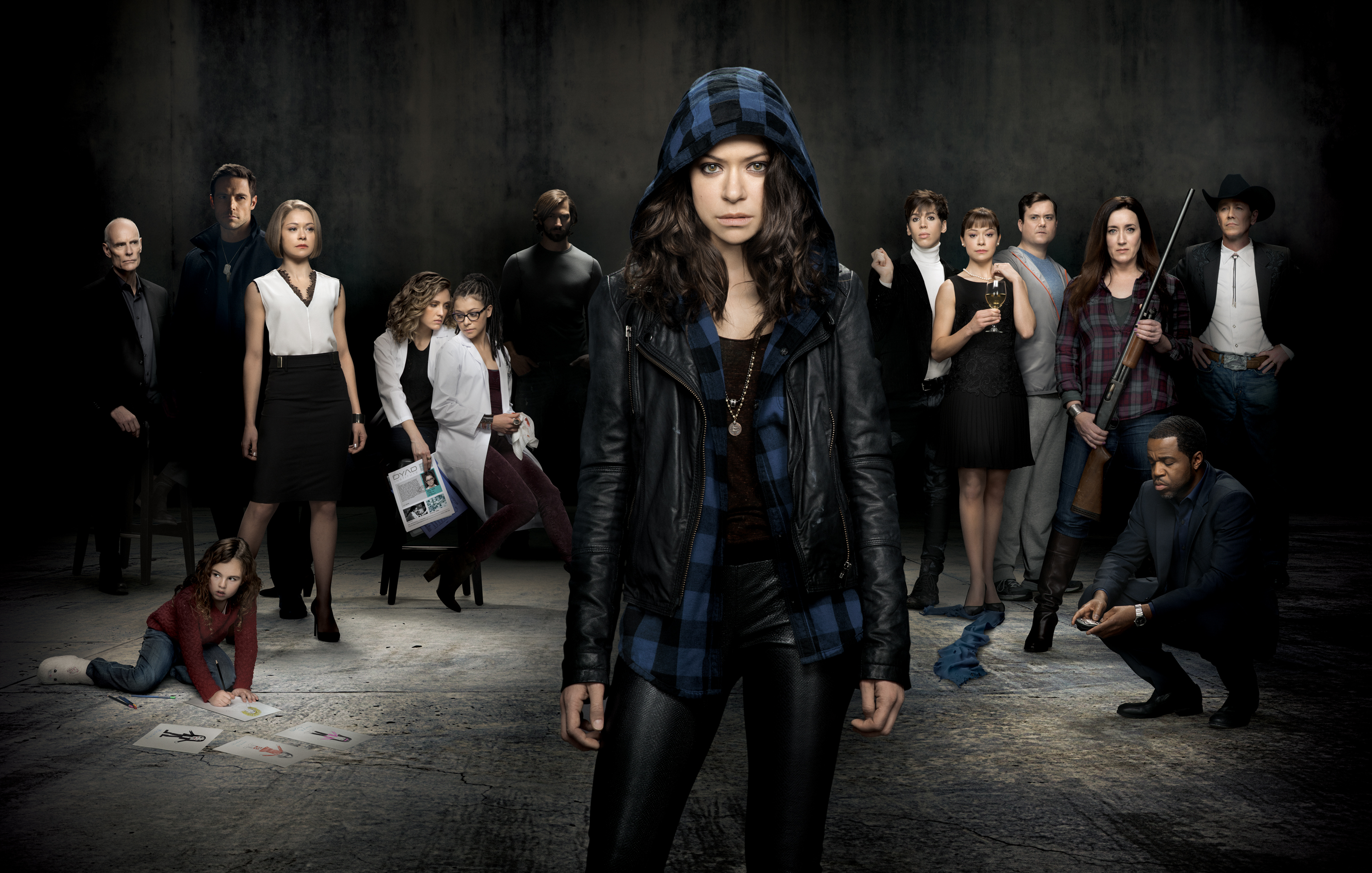 Orphan Black Season Cast Photo One Of These Clones Is Not Like The