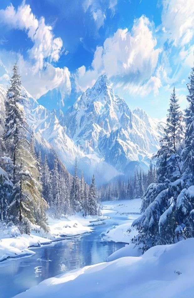 Winter Mountain Wallpaper