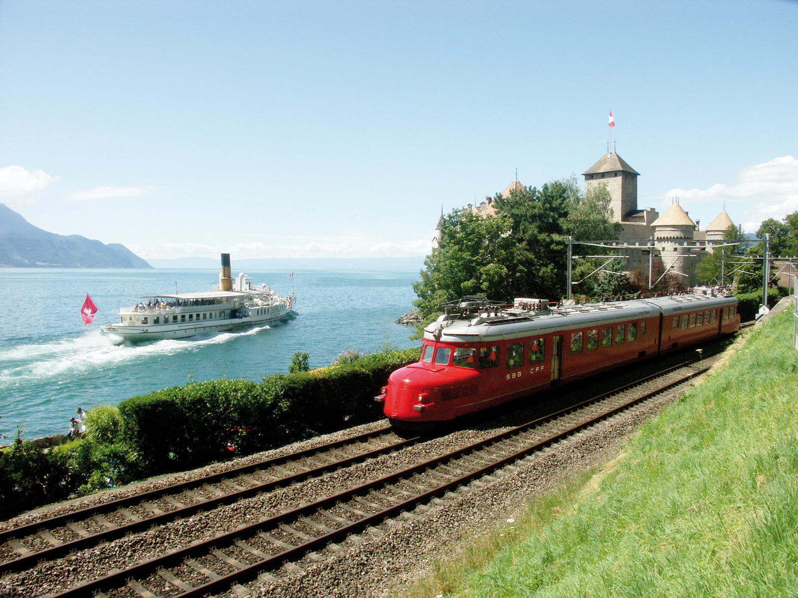 Trainwallpaper Express Trains Churchill Bei Chillon Train