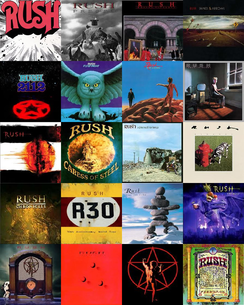 Rush Cd Album Covers By Dominator24