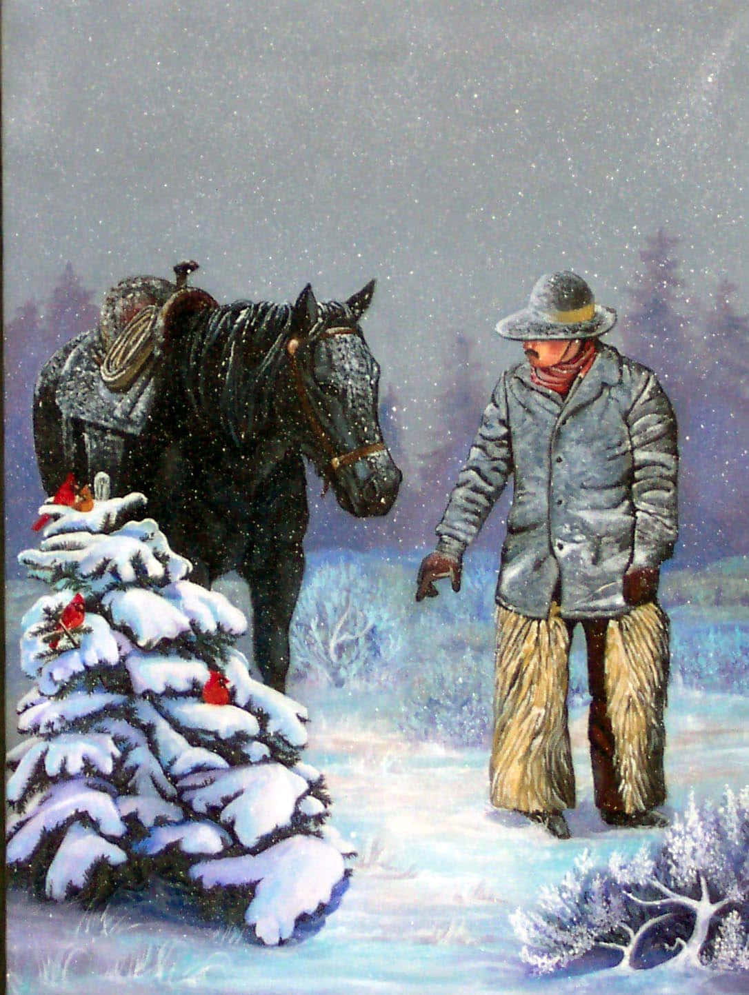Cowboy Christmas Wallpaper