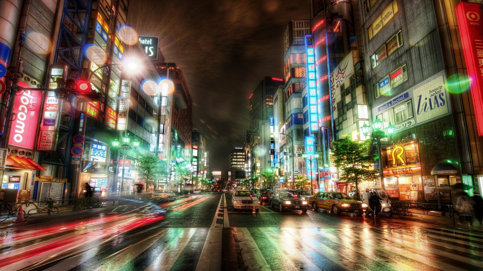 Tokyo At Night HD Wallpaper Background Image