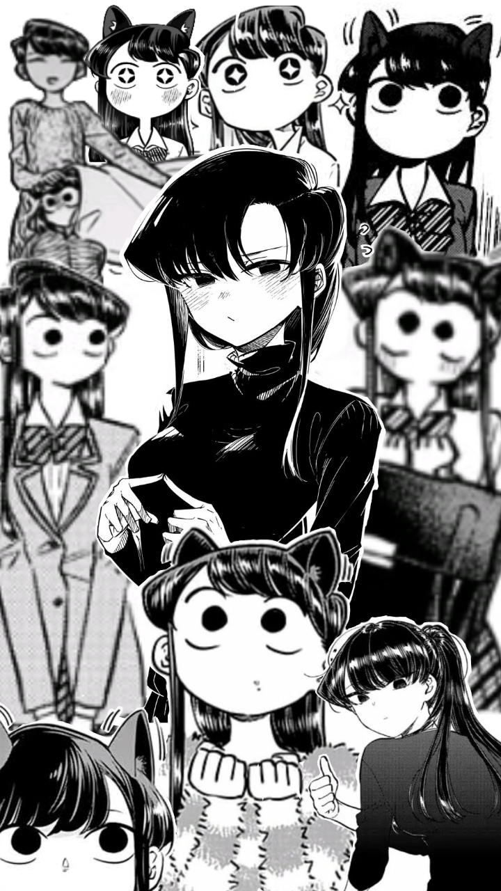 I made a phone wallpaper for yall Just a bunch of komi sans r