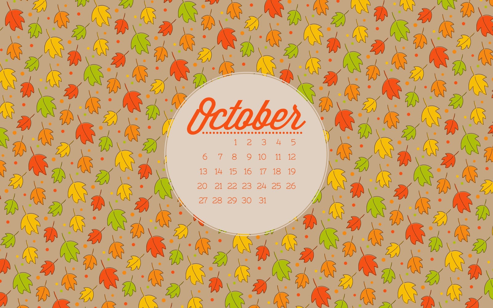 Dresdencarrie October Desktop Wallpaper