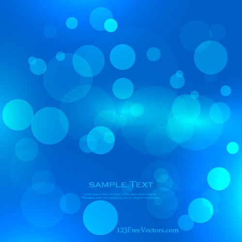 Blue Background With Blurred Circles Public Domain Vectors