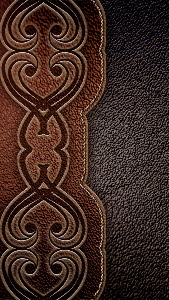 Vintage Brown Leather Wallpaper   Free iPhone Wallpapers