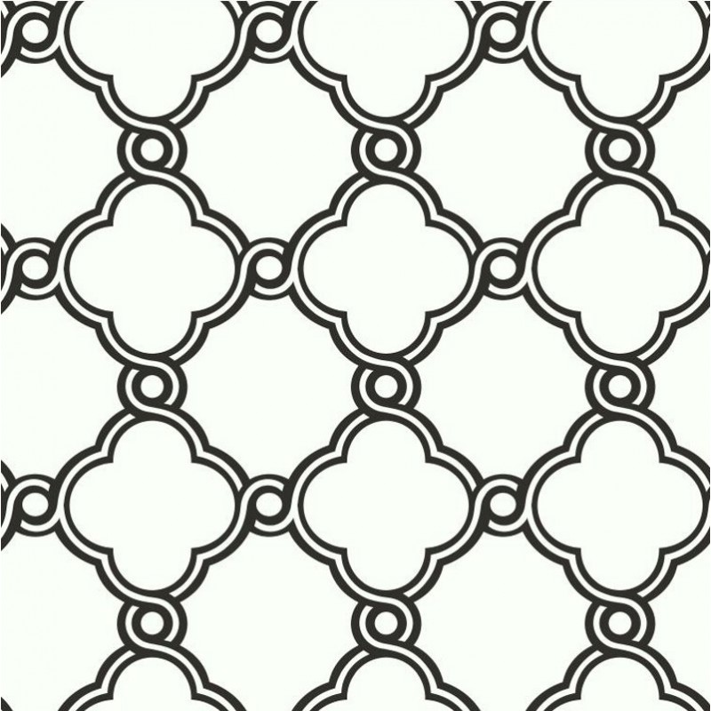 Wallpaper Geometric Moroccan Trellis