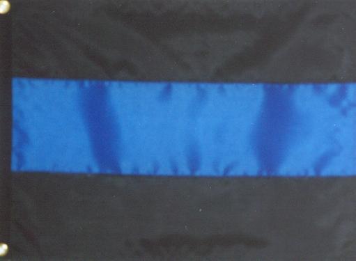 Thin Blue Line Flags And Police