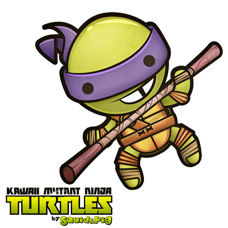 Donatello Kawaii Mutant Ninja Turtles By Squidpig