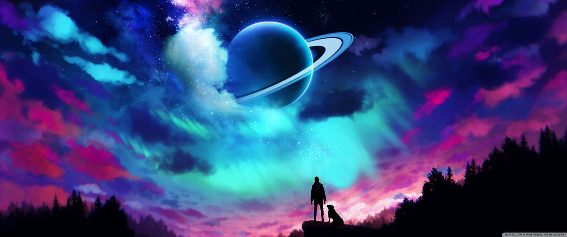 Ultra Wide Space Wallpaper