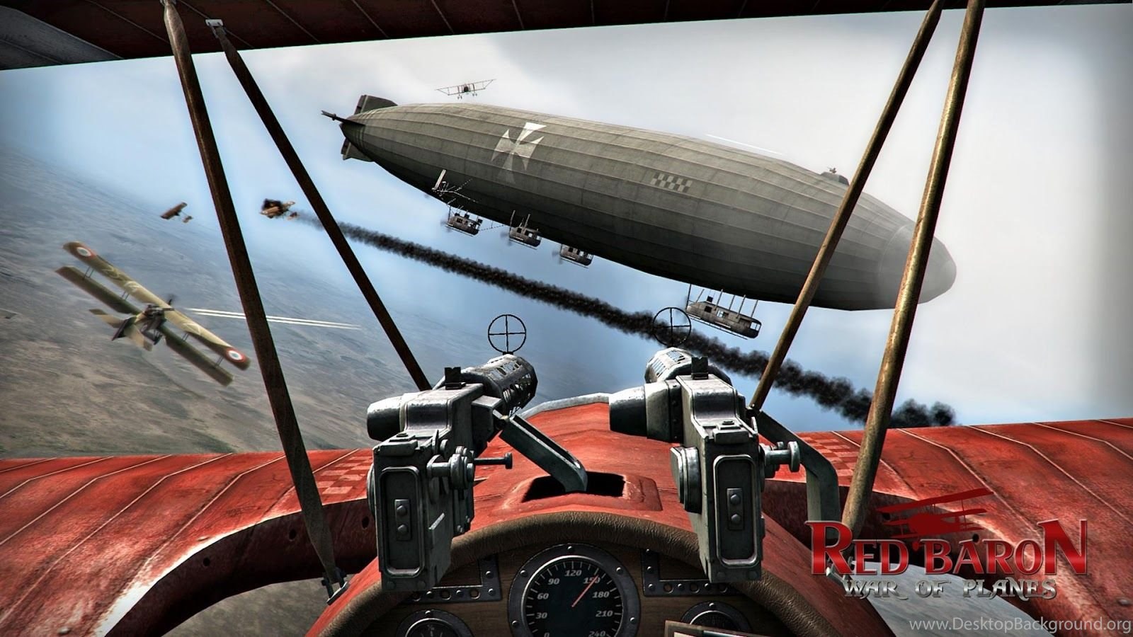 Red Baron War Of Planes For Android Desktop Background
