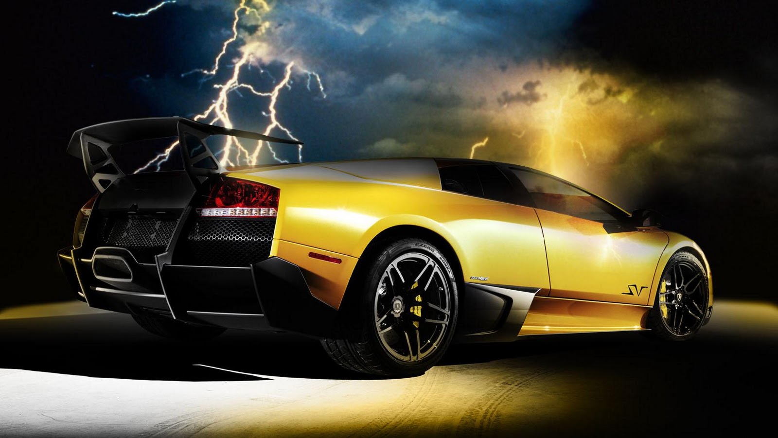 Gold And Black Lamborghini Wallpaper HD