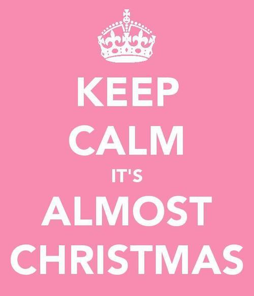 Christmas Girly Keep Calm Pink Pretty Inspiring Picture On Favim