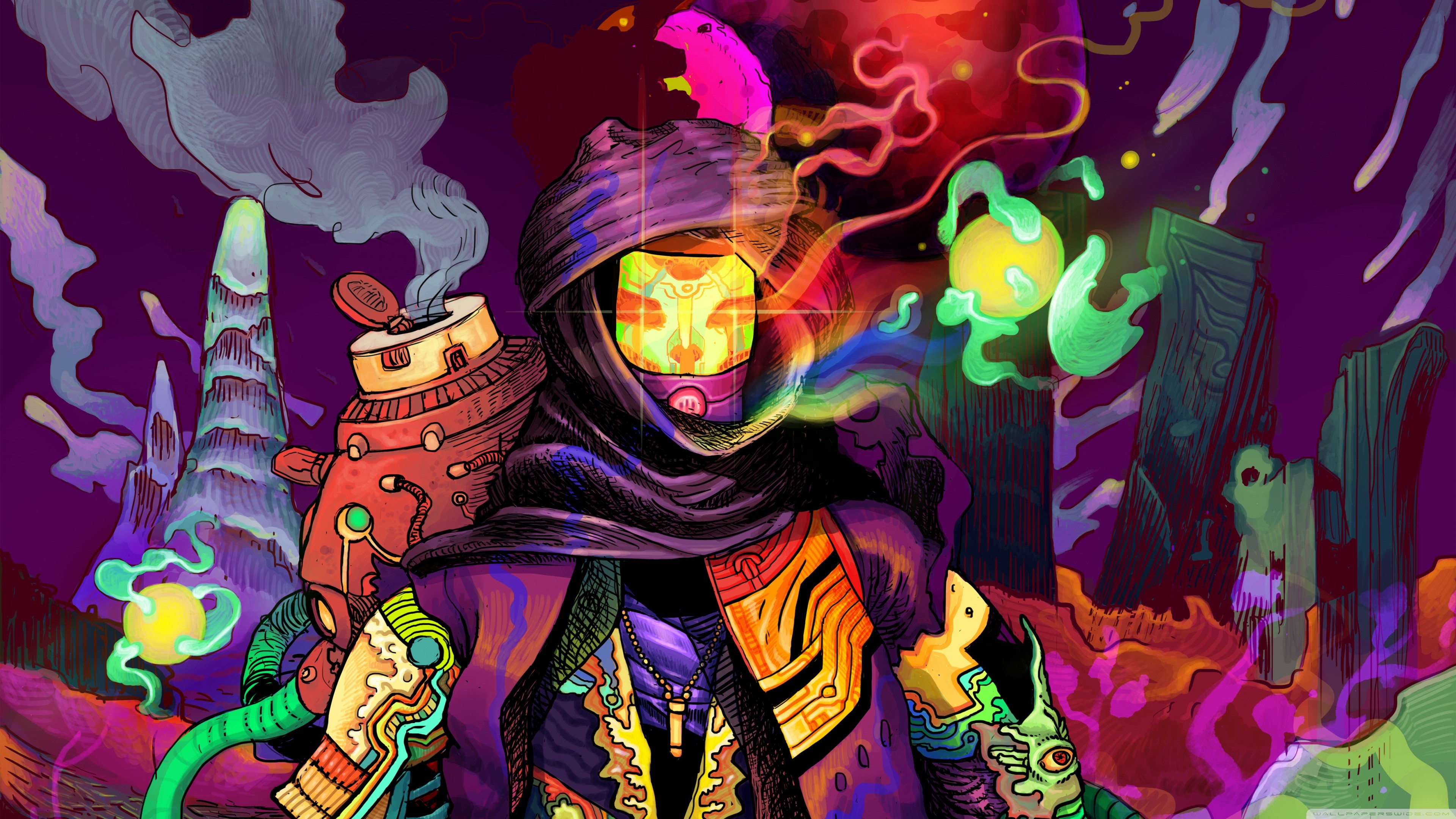 4k Psychedelic Wallpaper