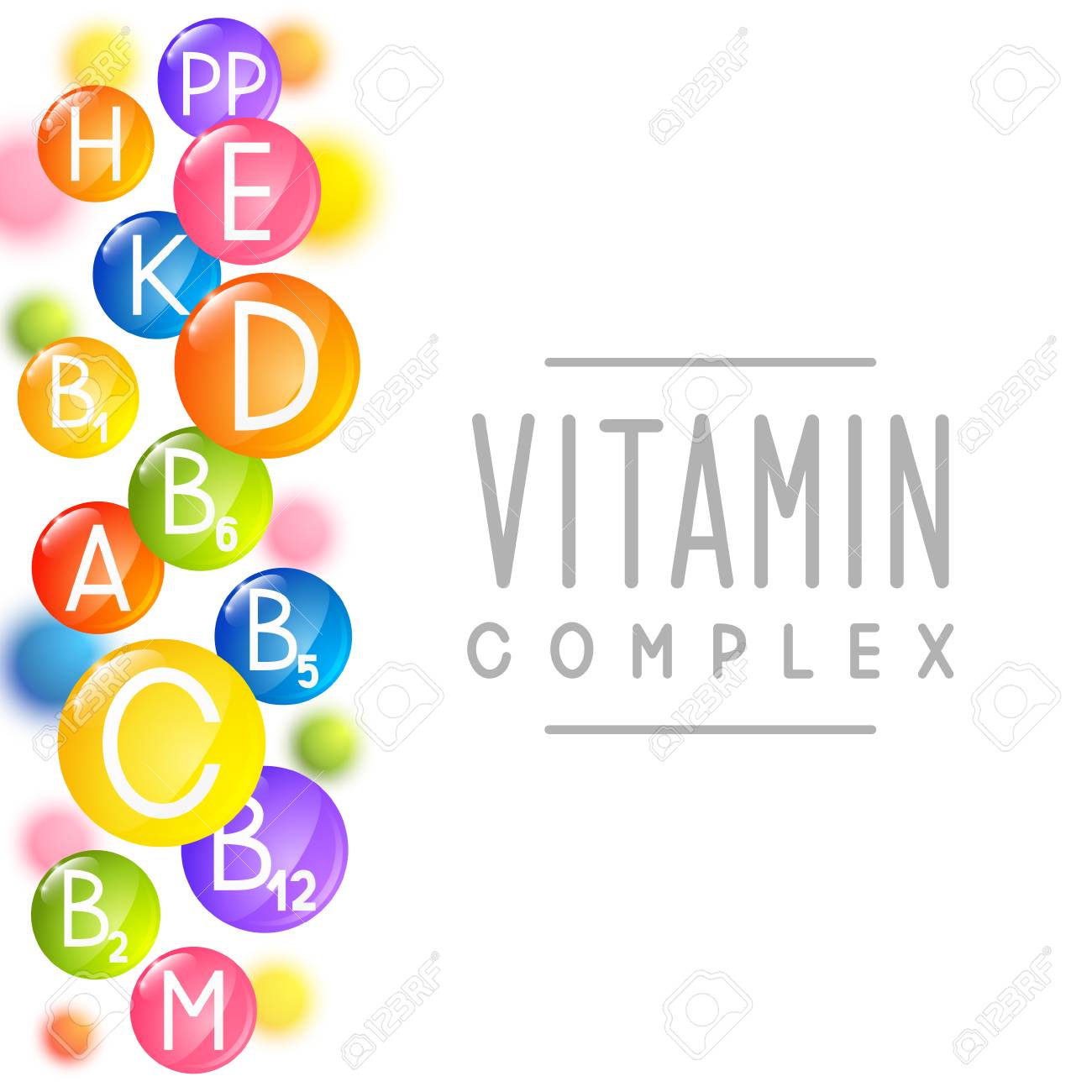 Vitamins Background For Your Design Royalty Cliparts Vectors