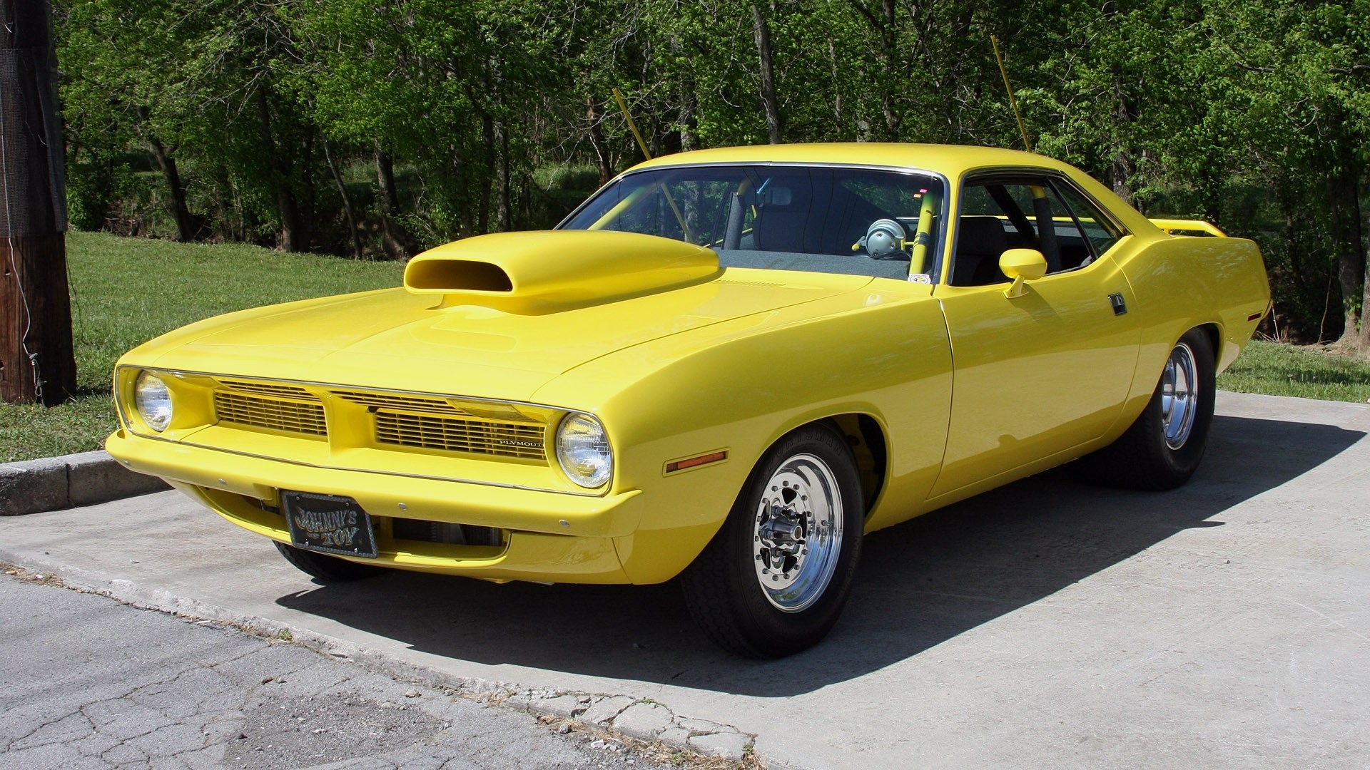 plymouth barracuda hot rod muscle cars wallpaper background