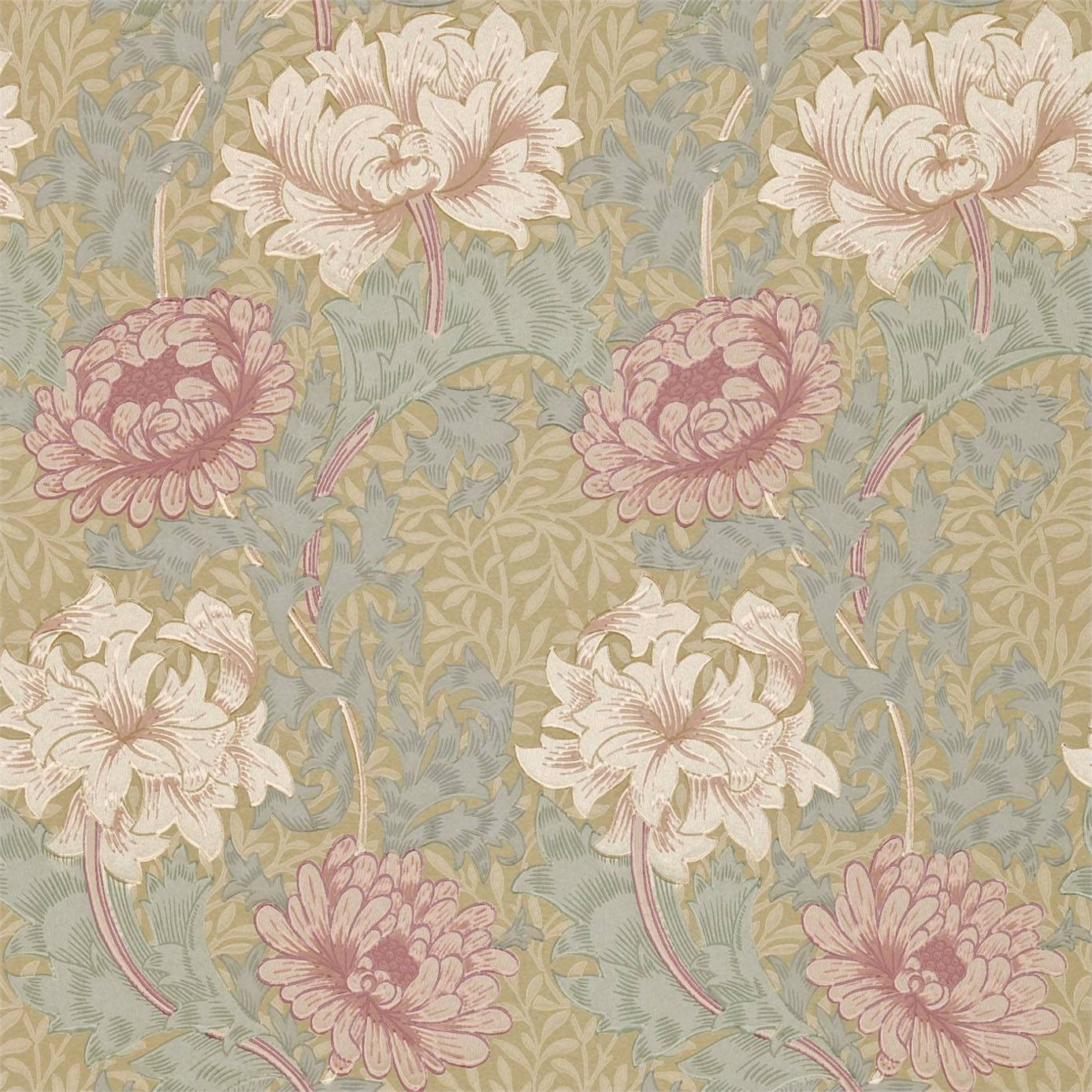 William Morris Co Pendium Ii Wallpaper Chrysanthemum