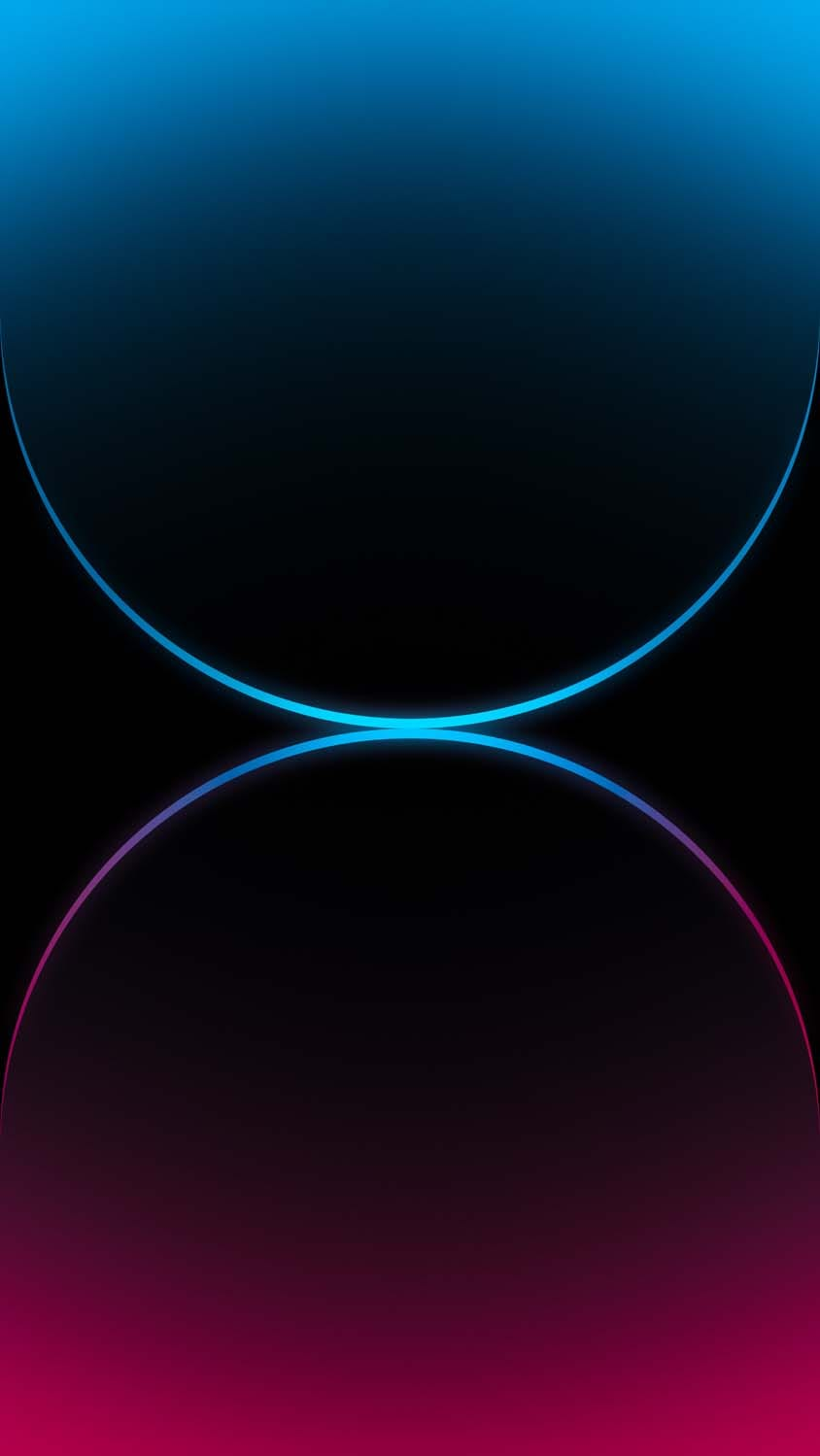 Iphone Pro Max Dual Gradient Blue And Red Wallpaper