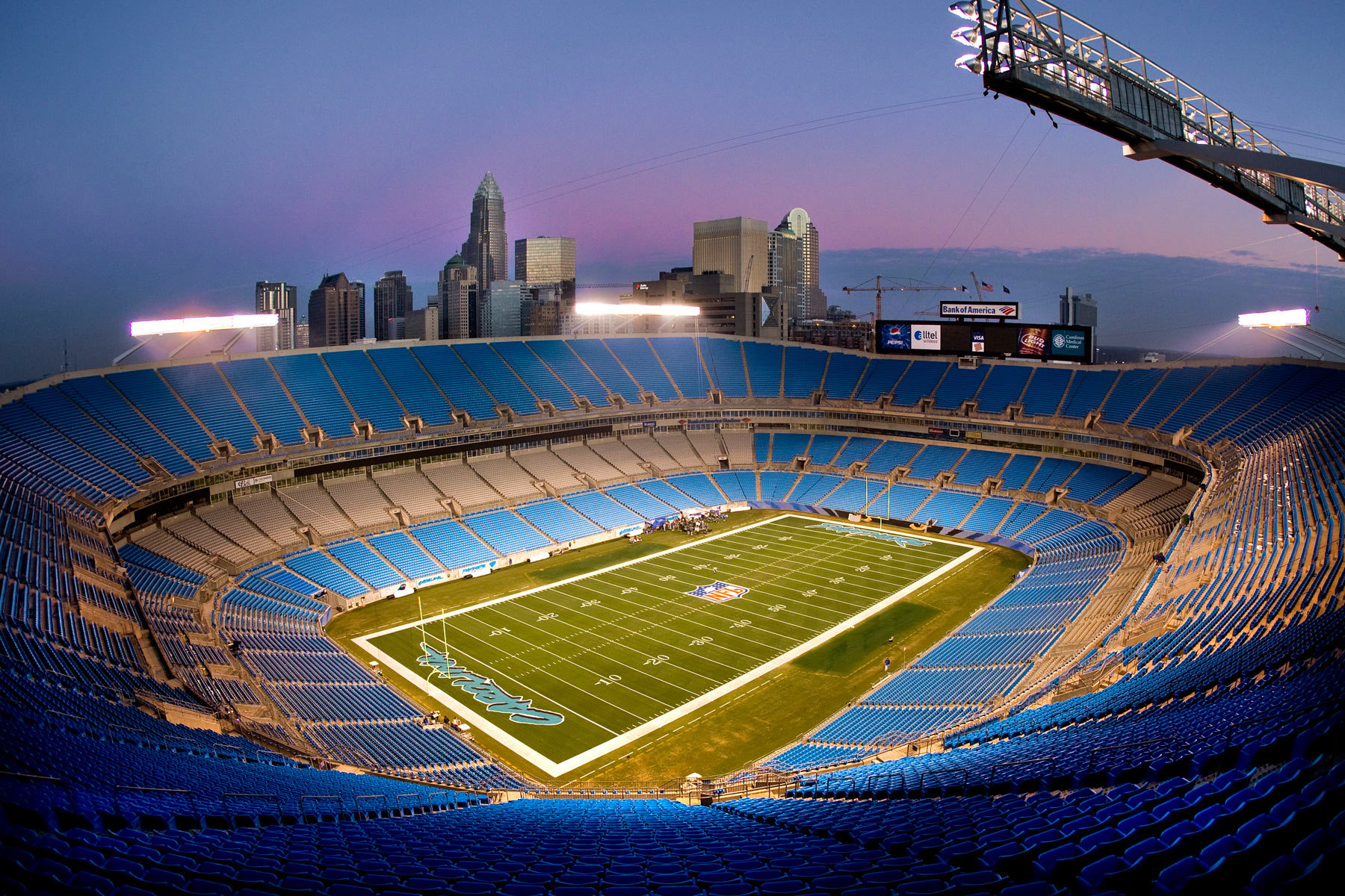 Bank Of America Stadium In Charlotte North Carolina By