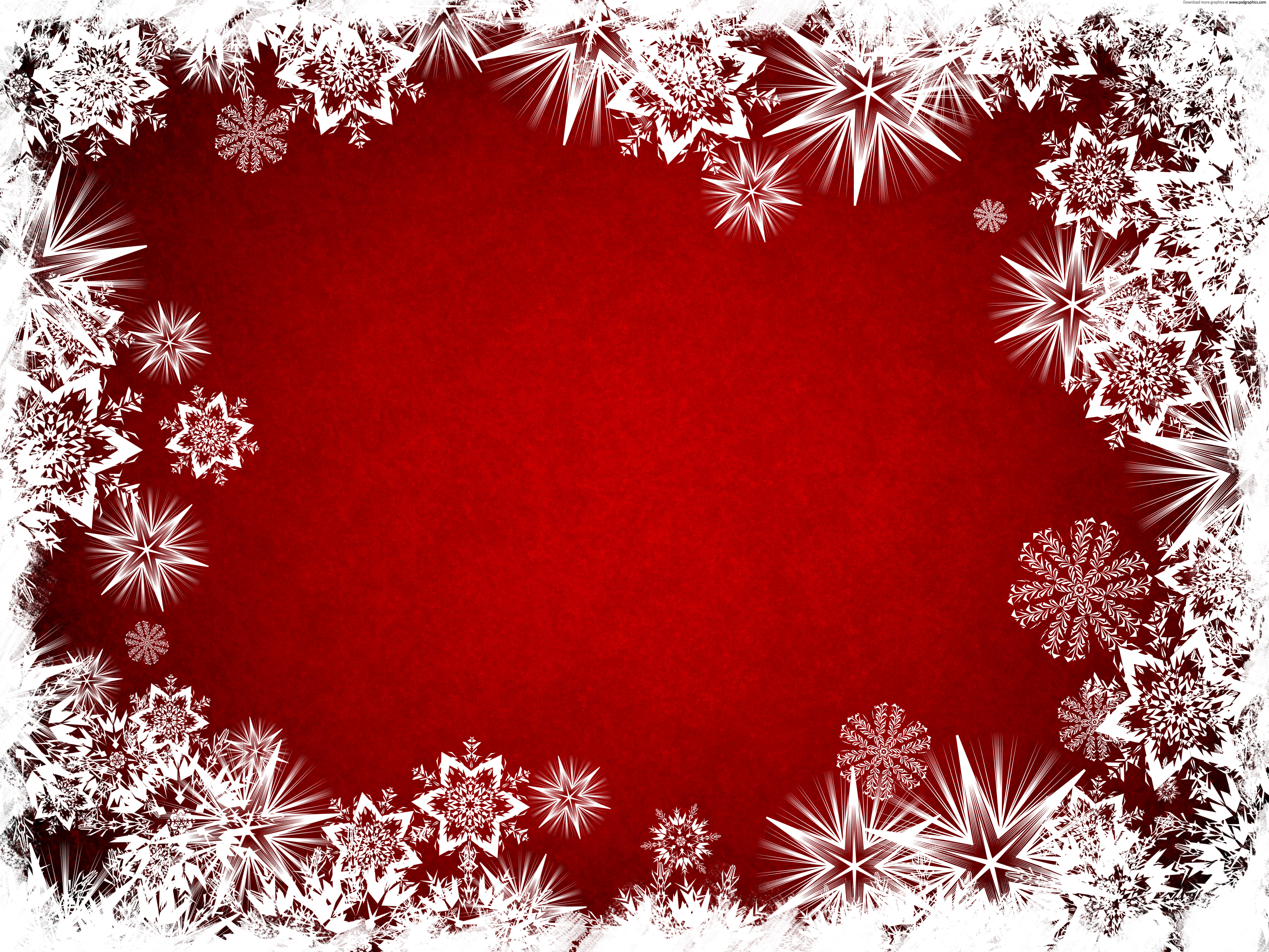 Christmas Snow Background Abstract Blue And Red