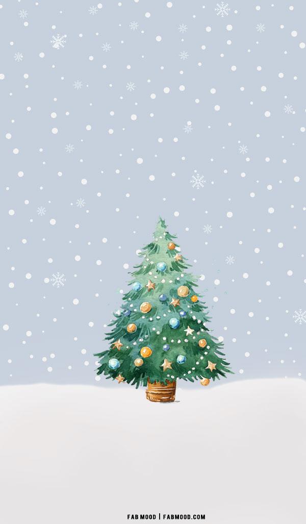 Christmas Aesthetic Wallpaper Snow For Phone