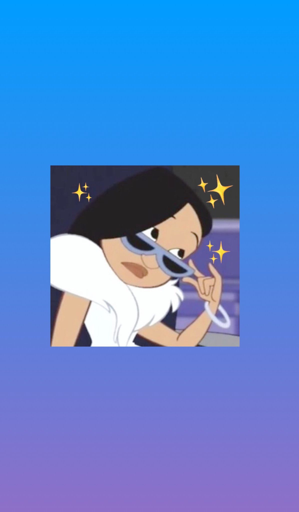 Aesthetic Cartoon Image Wallpaper iPhone