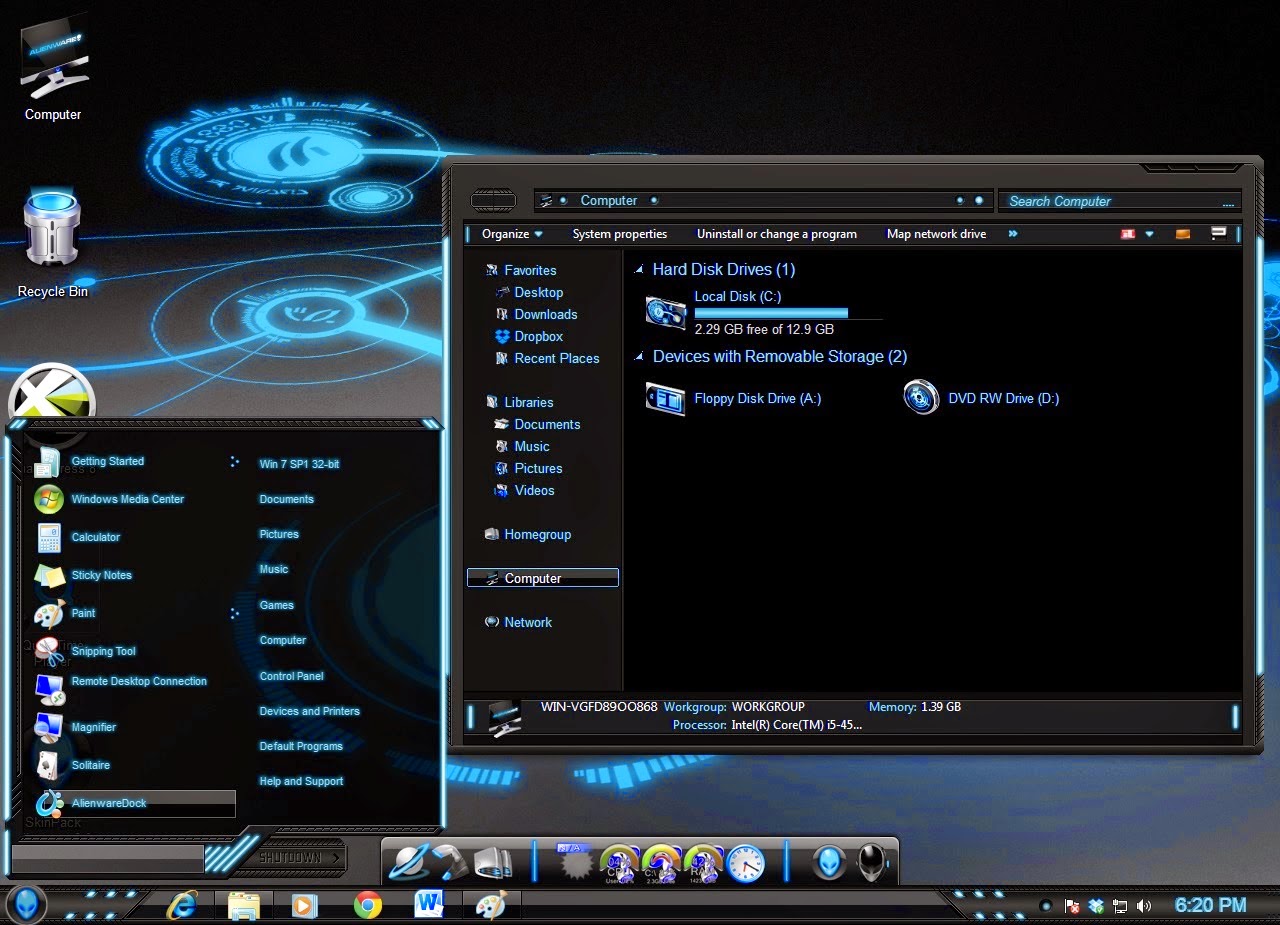 This Alienware Transformation Pack Es With HD Alien Icons And