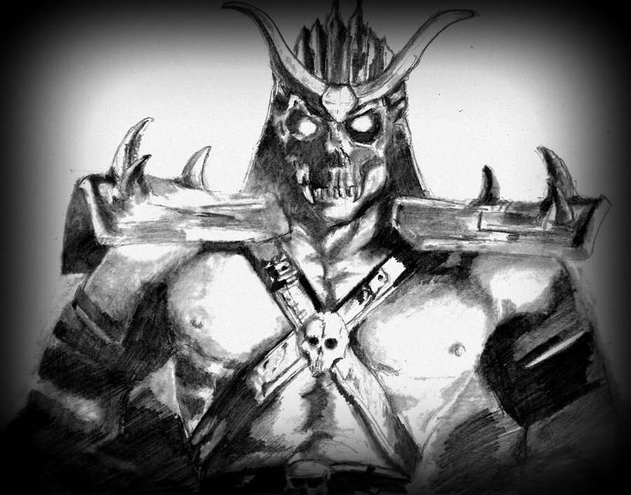 Shao Kahn Pencil Sketch By Ldprodigy