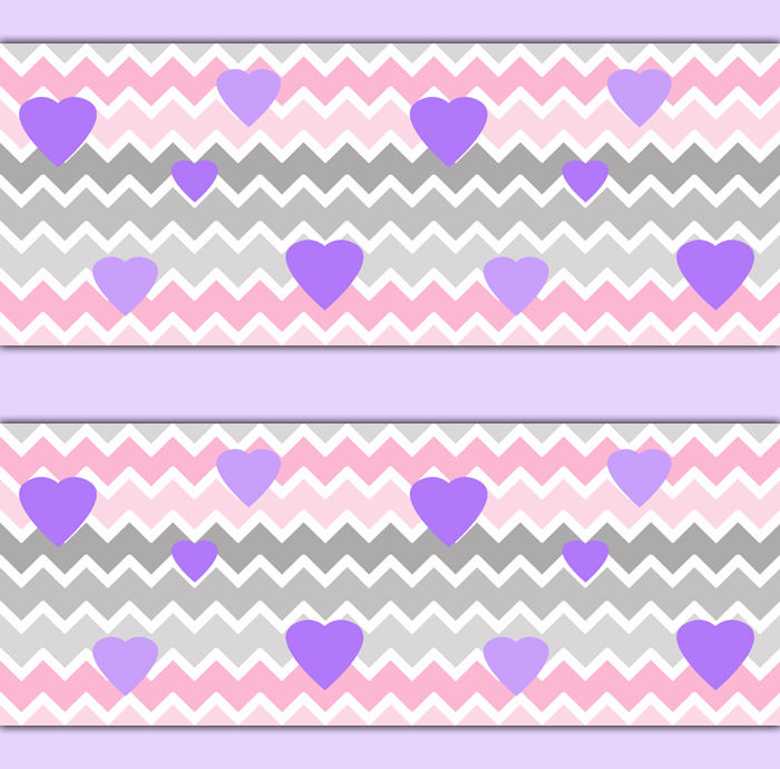 Free download Pink Grey Ombre Chevron Wallpaper Border Wall Decals