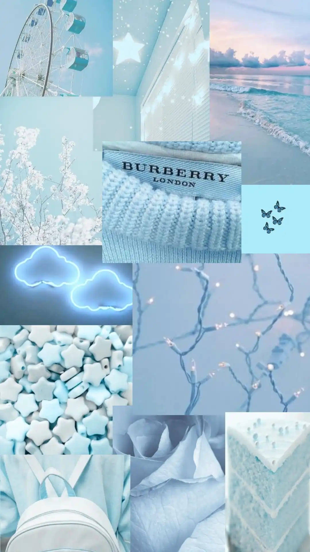 Pastel Blue Aesthetic iPhone Wallpaper