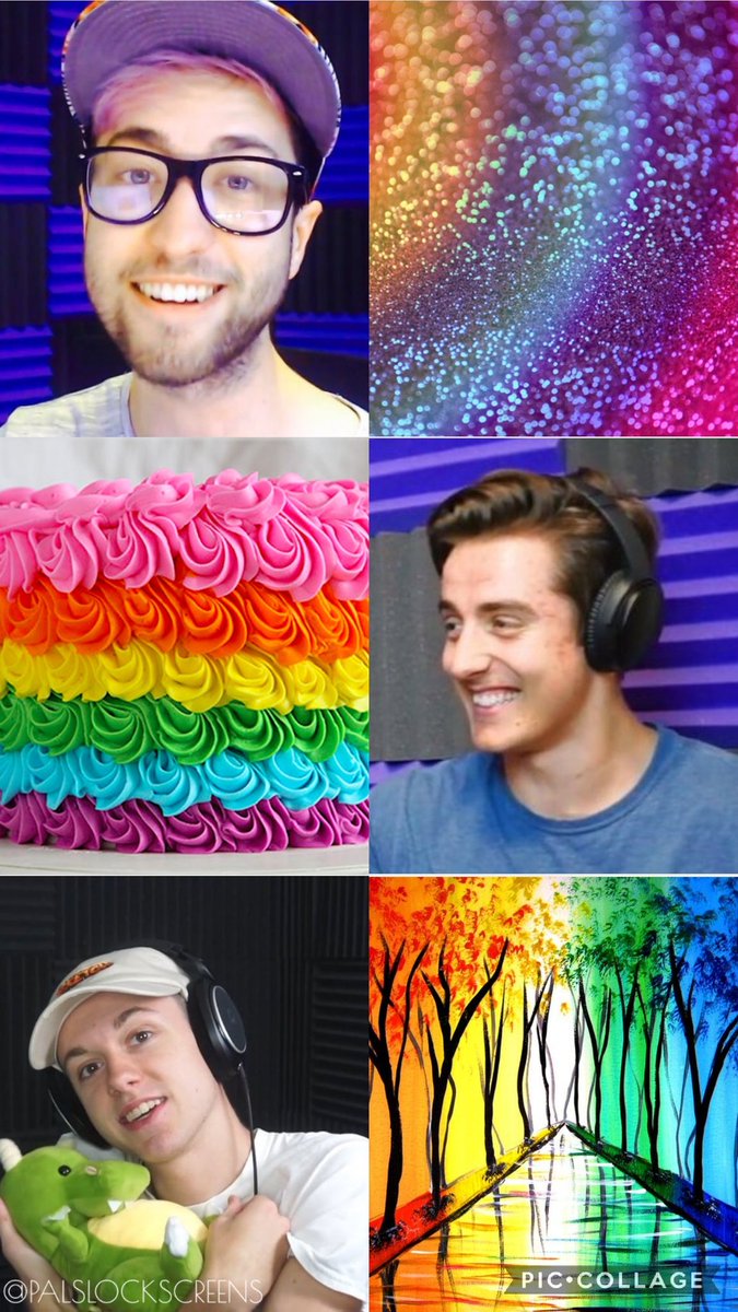 The Pals Wallpaper On Rainbow Themed Lockscreen