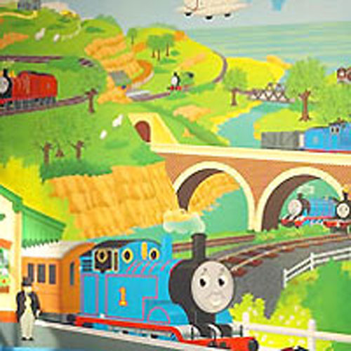 Thomas Tank Train Engine Prepasted Wallpaper Mural