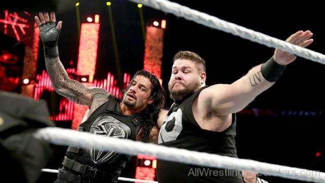 Kevin Owens Fighting With Roman Reigns