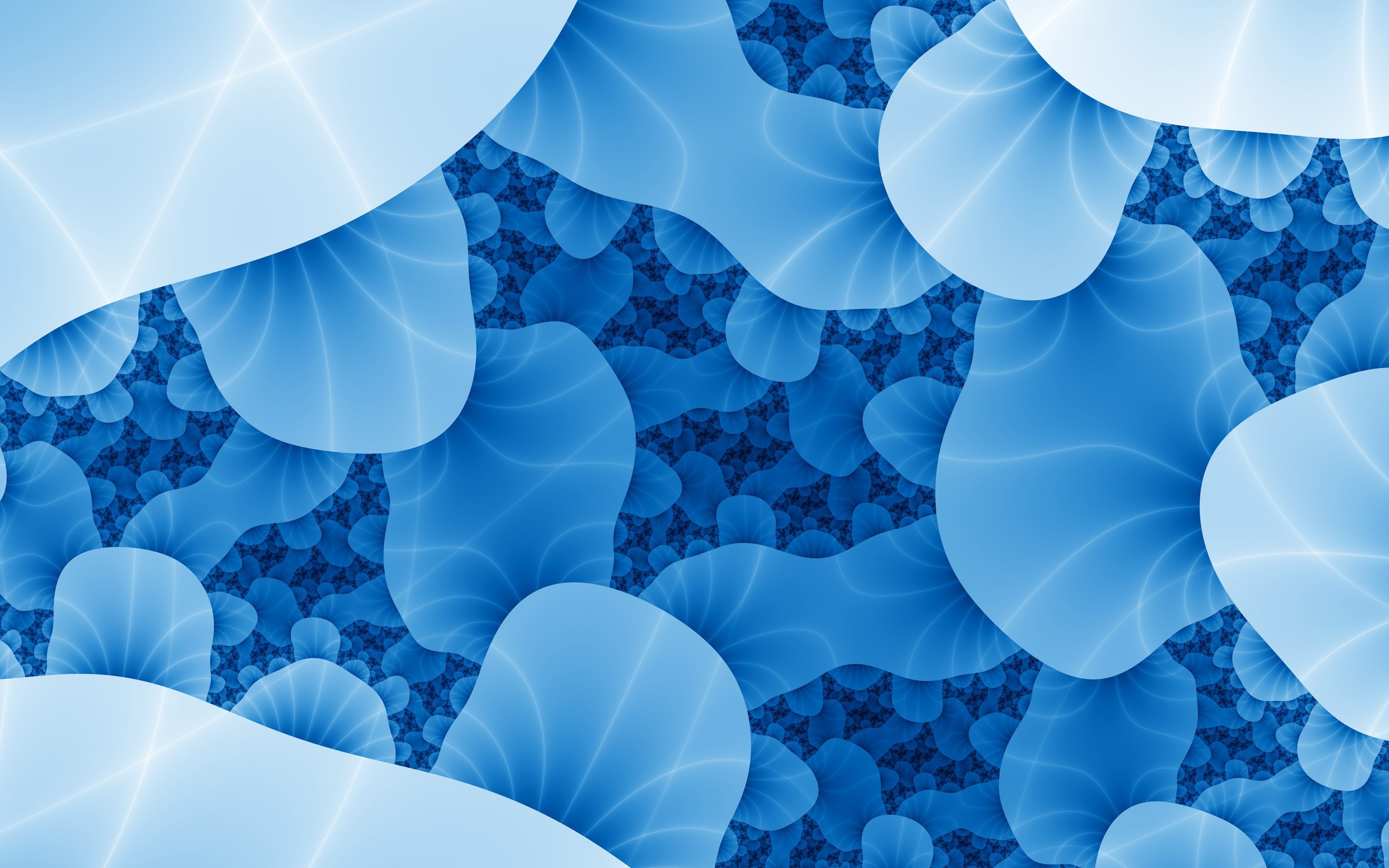 Abstraction Bacteria Blue Wallpaper And Background