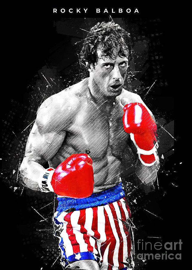 Rocky Balboa Painting by Suzanne Rose Pixels