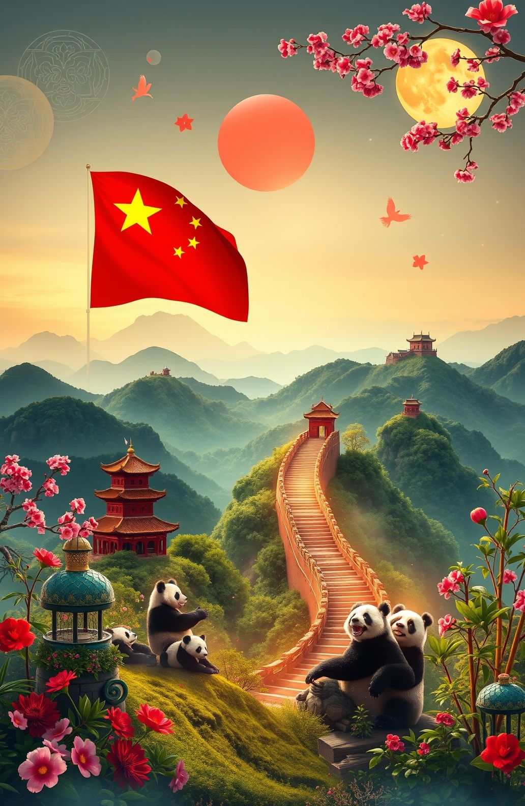 China Flag Wallpaper
