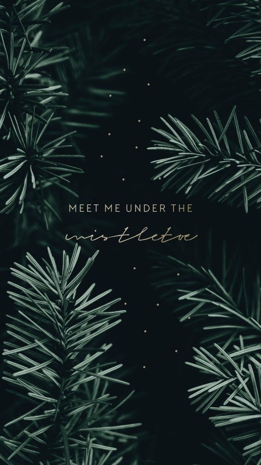 Dark Green Christmas Aesthetic Wallpaper