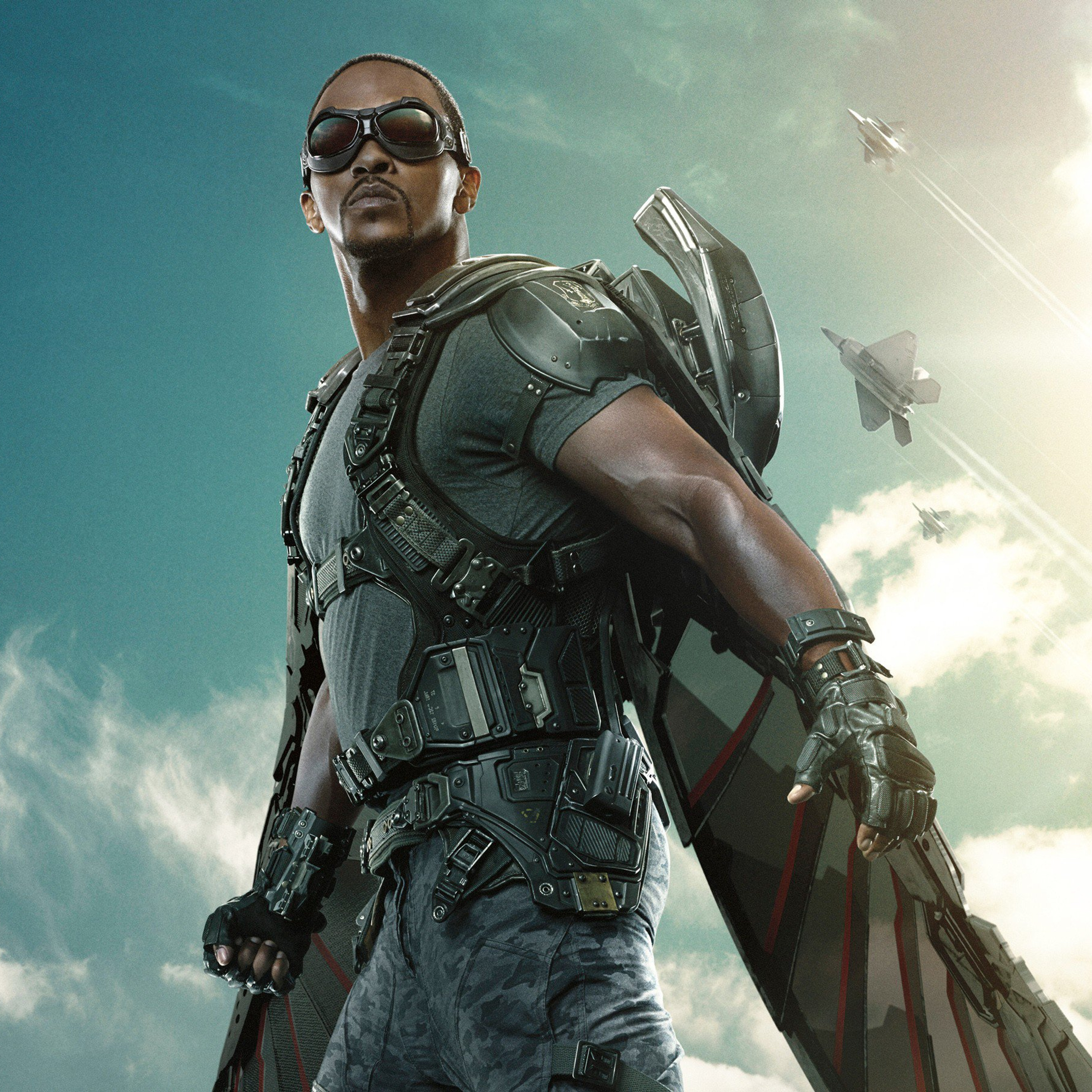 The Falcon Captain America Winter Soldier iPad Pro Retina Wallpaper